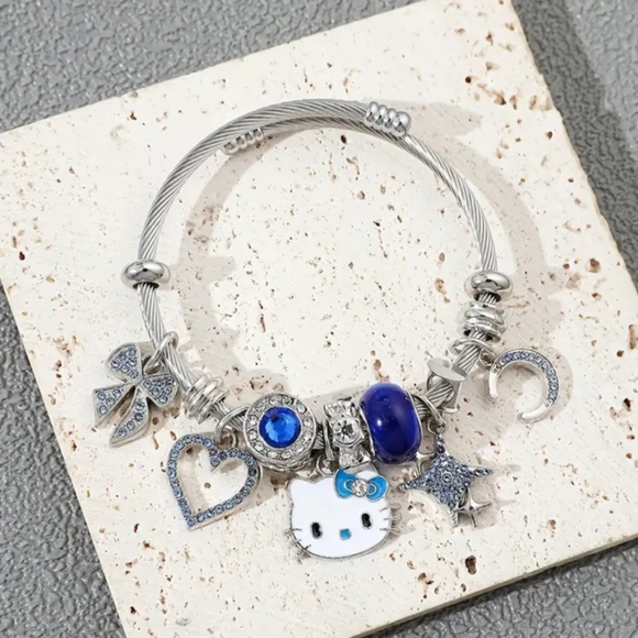 "Pandora Style" Hello Kitty Charm Bracelet NEW Authentic Sanrio - Picture 3 of 4